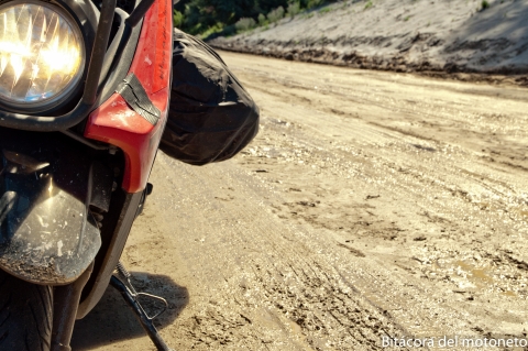 Digamos que había como pantano en la carretera