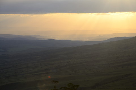 Atardecer en la gran sabana