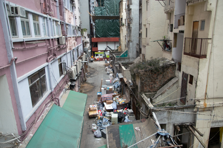 Los patios traseros Hongkoneses son siempre una maravilla