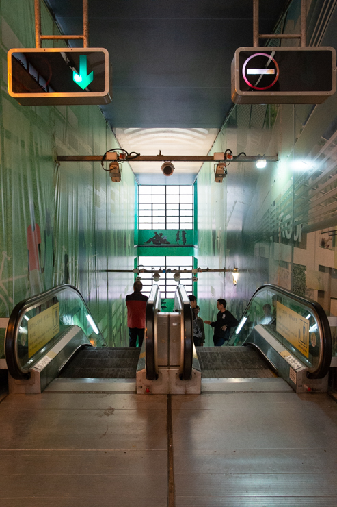 Las escaleras eléctricas del Hong Kong