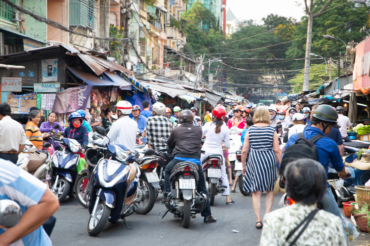 Caótica callejuela, Ho Chi Minh