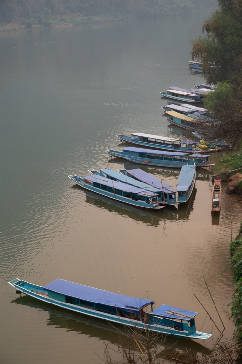 El puerto de Nong Khiaw en el río Nam Ou