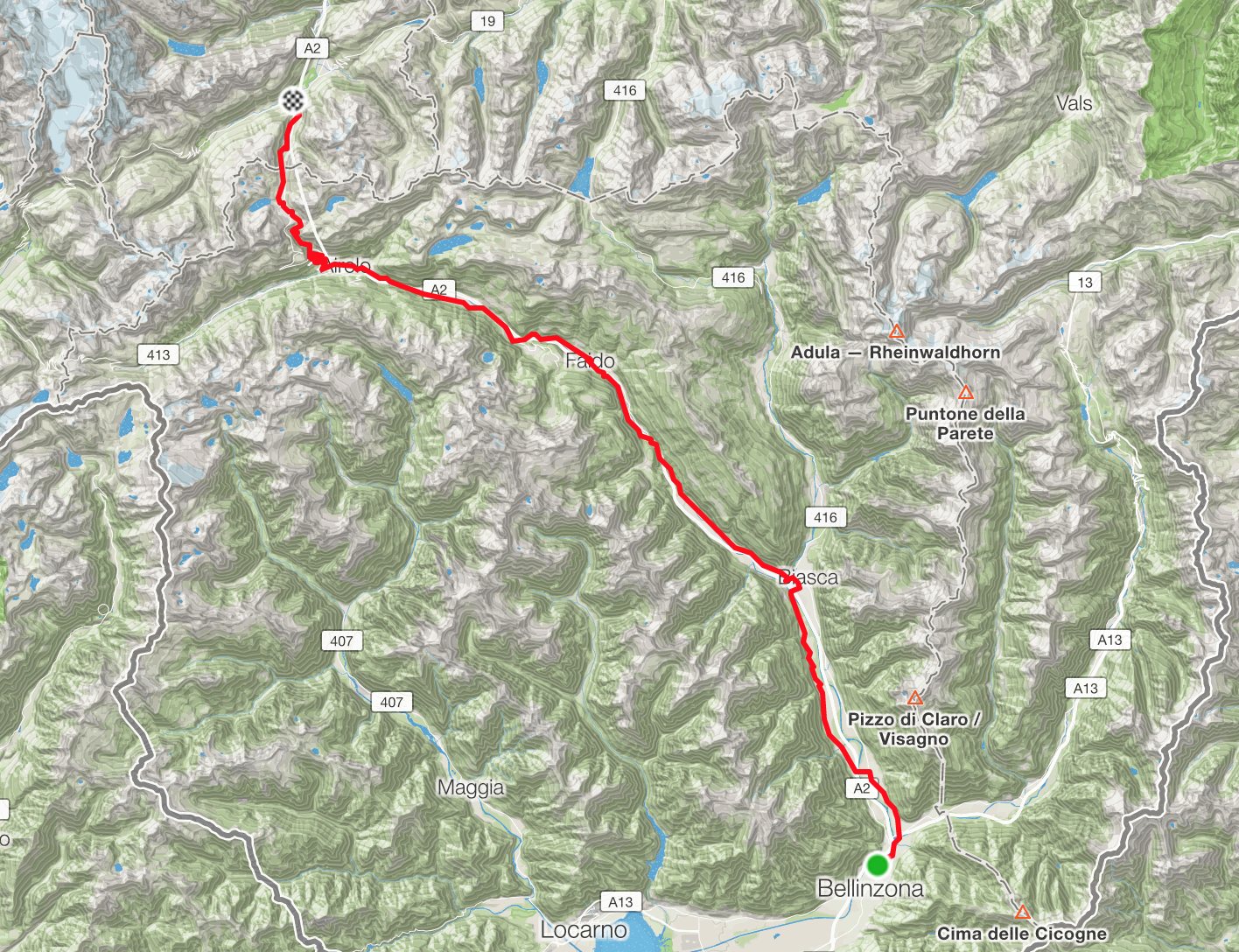 Bellinzona - Hospental