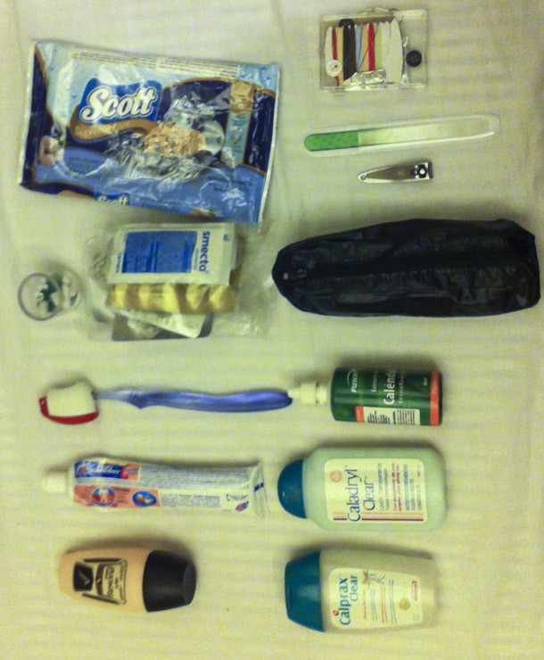 Las cosas que van dentro del necessaire