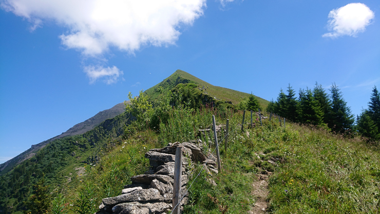 Triste vista de lo que falta para llegar a Niesen y lo empinado del camino