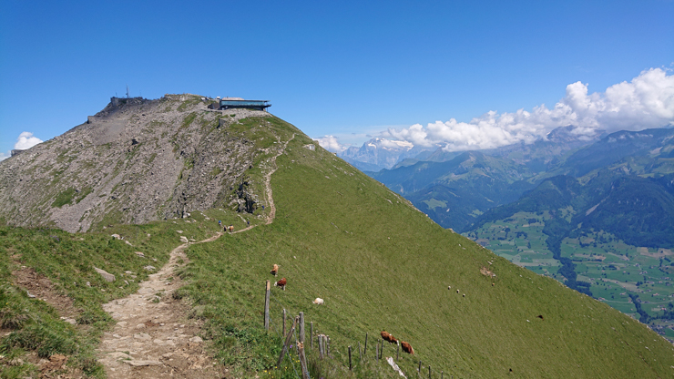 La última parte para llegar al chalet de Niesen, por fin se puede descansa