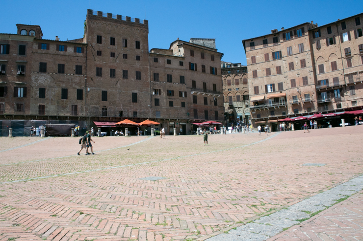 Edificios de la piazza del campo