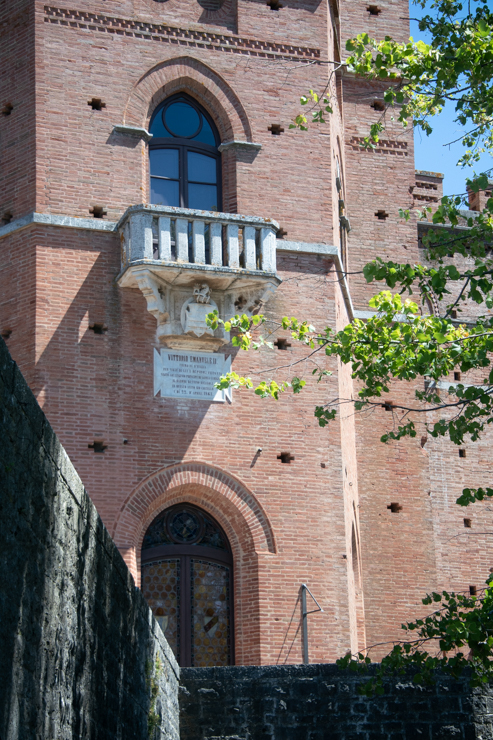 Placa conmemorativa de Vitorio Emanuele