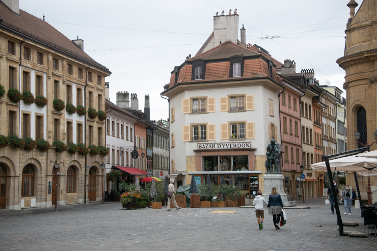Yverdon les Bains, centro de la ciudad