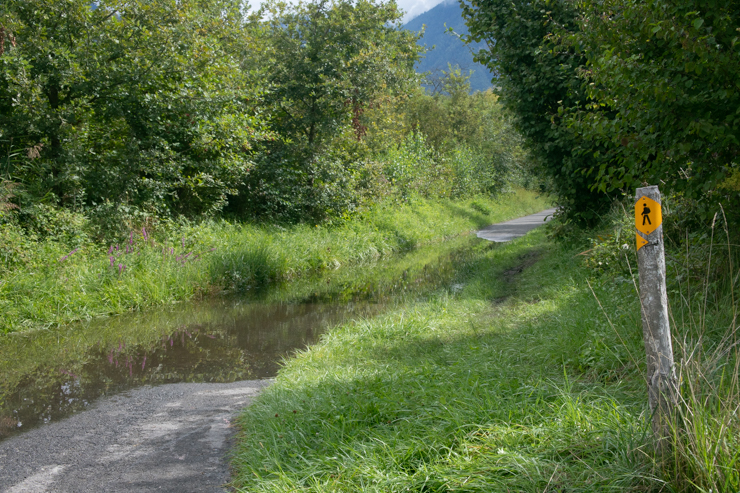 Camino ciclable acuatico