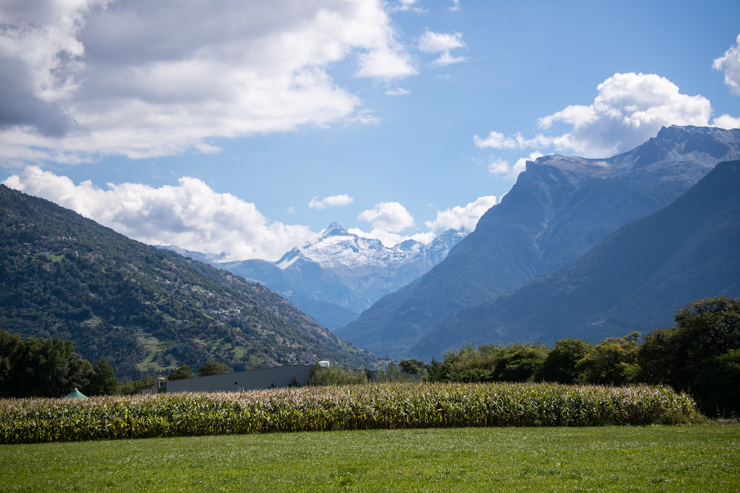Montañas camino a Zermatt