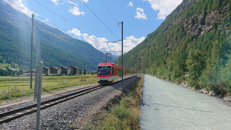 El río Vispa, que le da el nombre a Visp, la tierra de Sepp Blatter