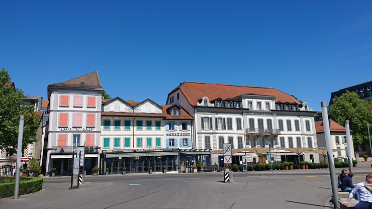 La ciudad baja de Lausanne